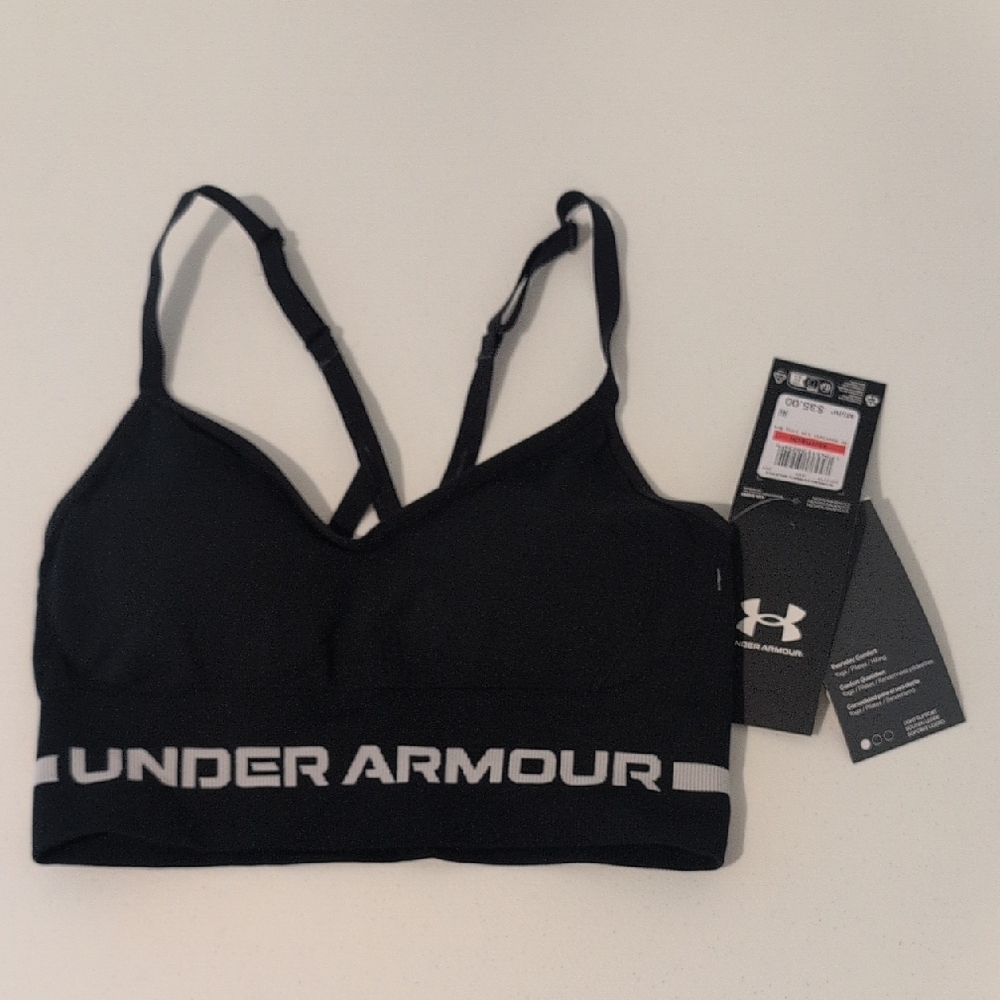 Under Armour Black and White Sports Bra